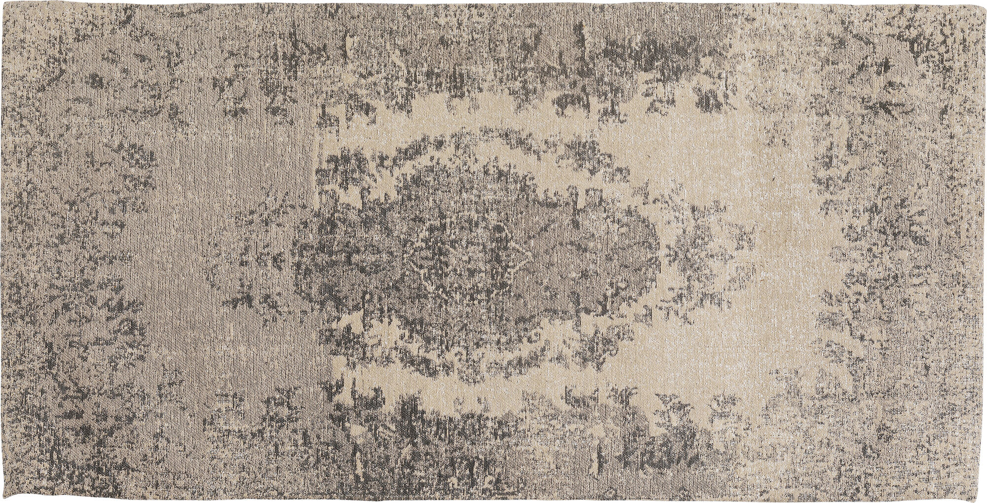 Dywan bawełniany szarobeżowy 150x80 cm – obraz-1