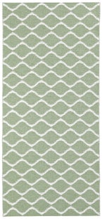 Dywan zewnętrzny winylowy Wave 150x150 cm zielony – obraz-1