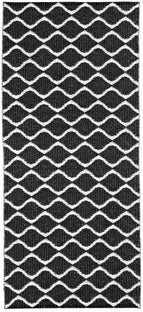 Dywan zewnętrzny winylowy Wave 200x200 cm czarny – obraz-1