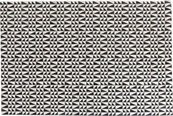 Dywan skórzany czarno-biały 240x170 cm – obraz-1
