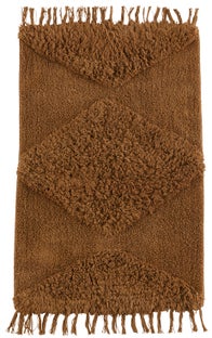 Dywanik łazienkowy brązowy 60x90 cm – obraz-1