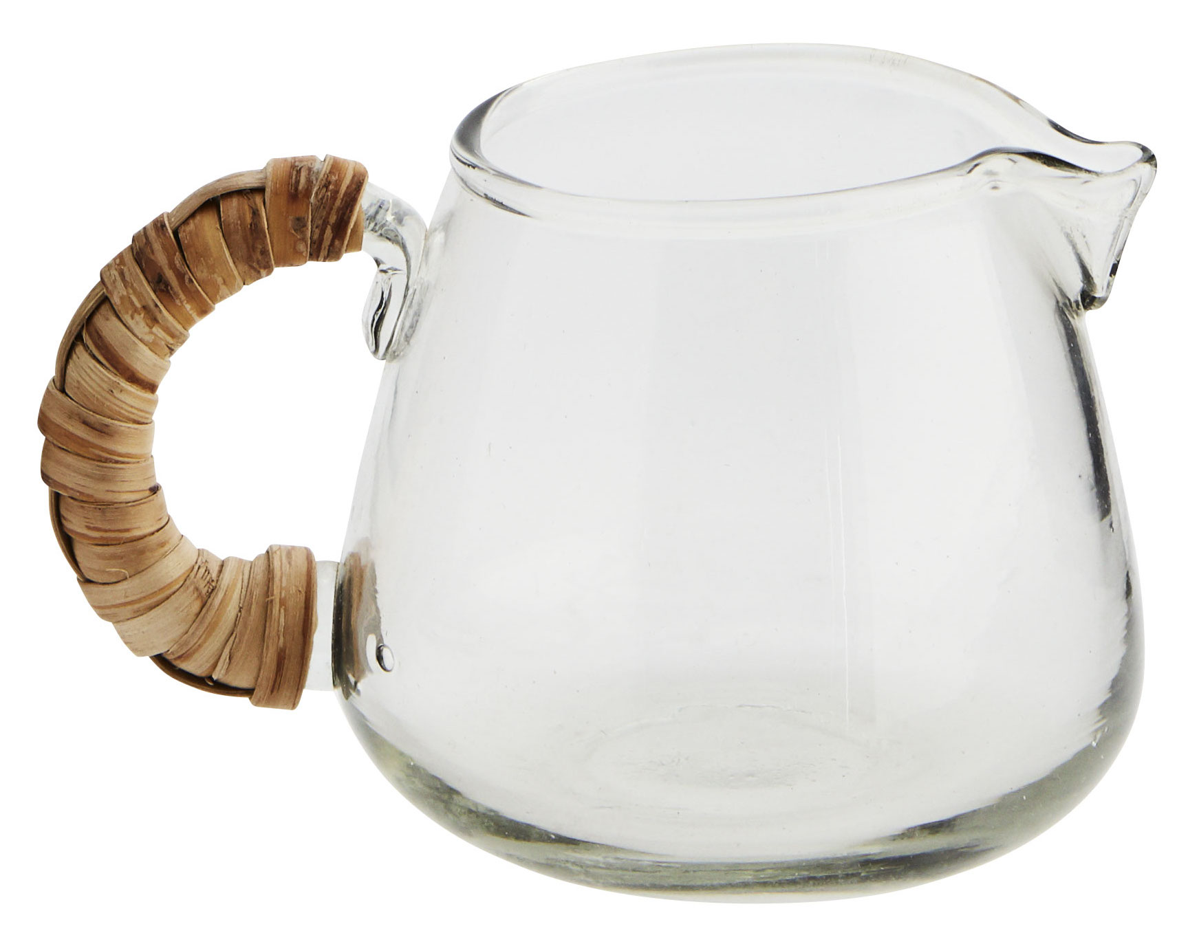 Dzbanek Bamboo Handle ∅13x9 cm transparentny – obraz-1