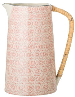 Dzbanek kamionkowy biały z uchwytem 800 ml – obraz-1