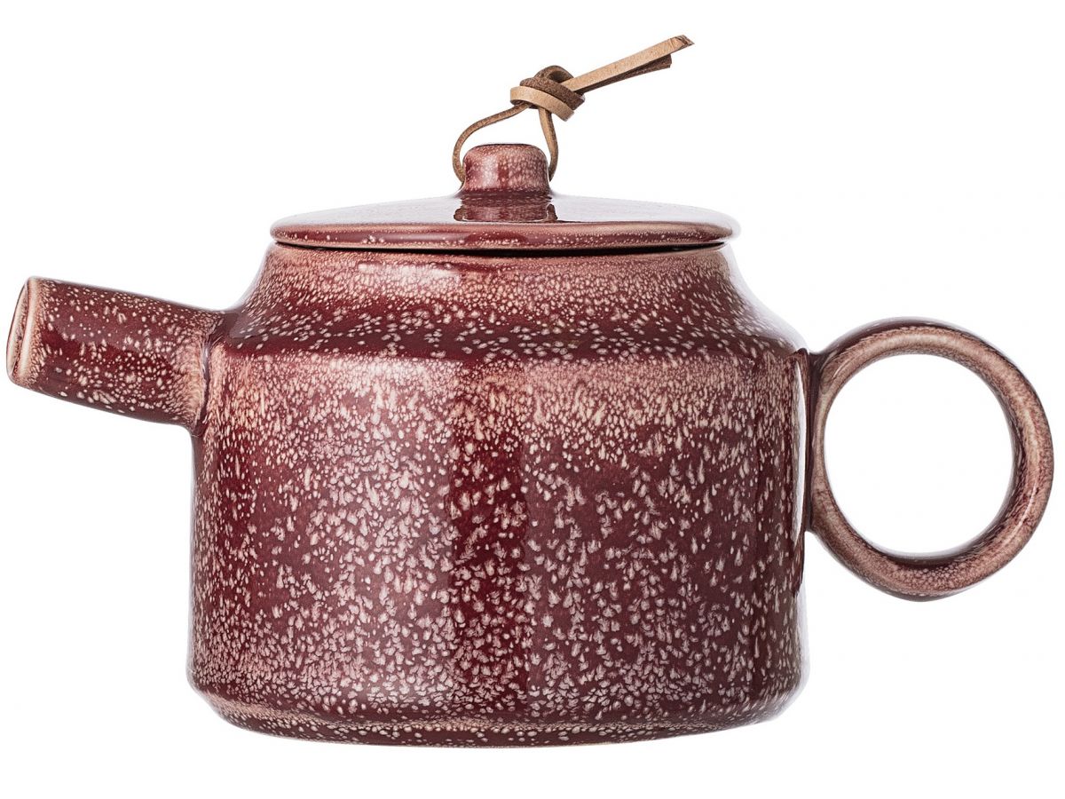 Dzbanek do herbaty Joelle ∅13x11 cm czerwony – obraz-1