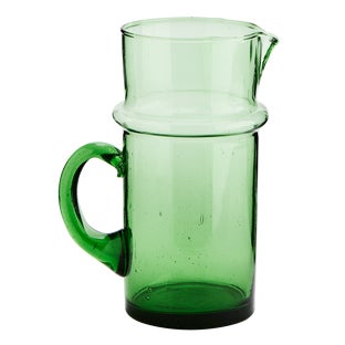 Dzbanek do napojów Party zielony szkło 1L – grafika-1.