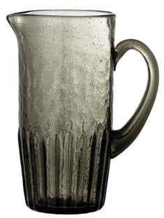 Dzbanek do napojów z dmuchanego szarego szkła 1,08 L – obraz-1