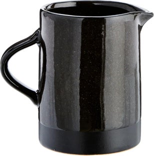 Dzbanek kamionkowy Ø9x12 cm czarny – obraz-1