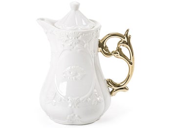 Dzbanek na herbatę I-Teapot biało-złoty – obraz-1