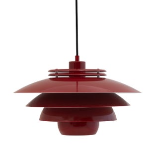 Lampa wisząca EJKA ciemnoczerwona z innowacyjnym stylem i materiałem – grafika-1.