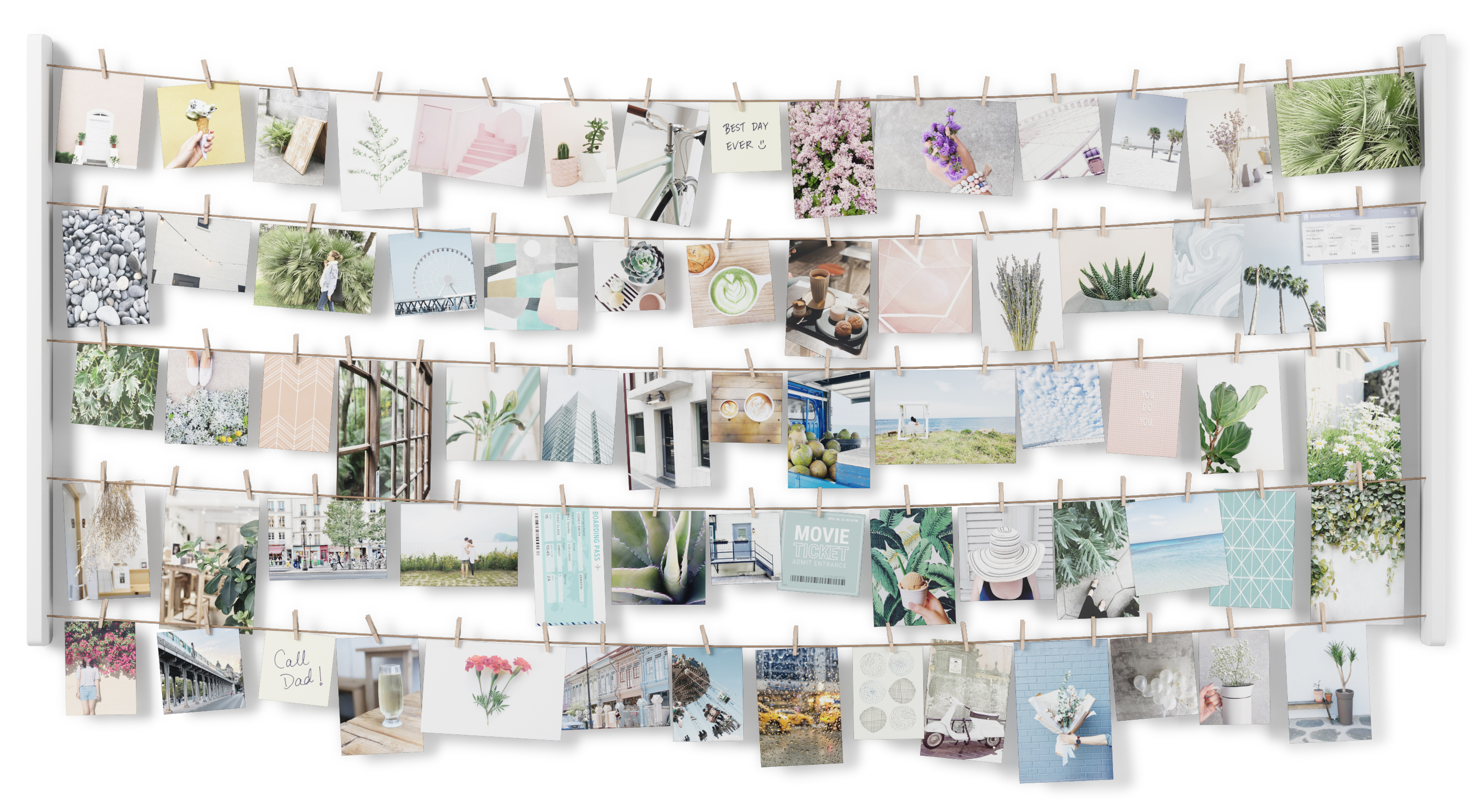 Ekspozytor na zdjęcia Hangit 152x66 cm biały – obraz-1