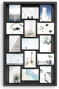 Ekspozytor na zdjęcia drewniany czarny 49x4 cm – obraz-1