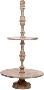 Etażerka drewniana 98,5cm naturalna – obraz-1