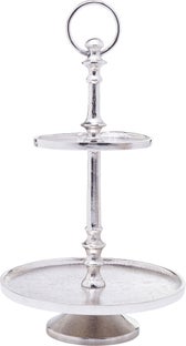 Etażerka Elegance ∅20x31 cm srebrna – grafika-1.