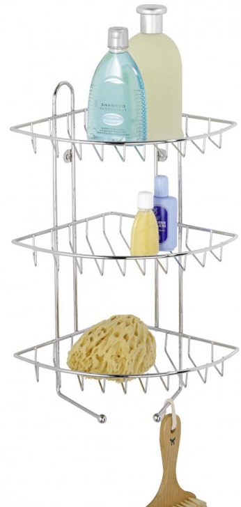 Етажерка за баня ъглова с 3 рафта – изображение-1