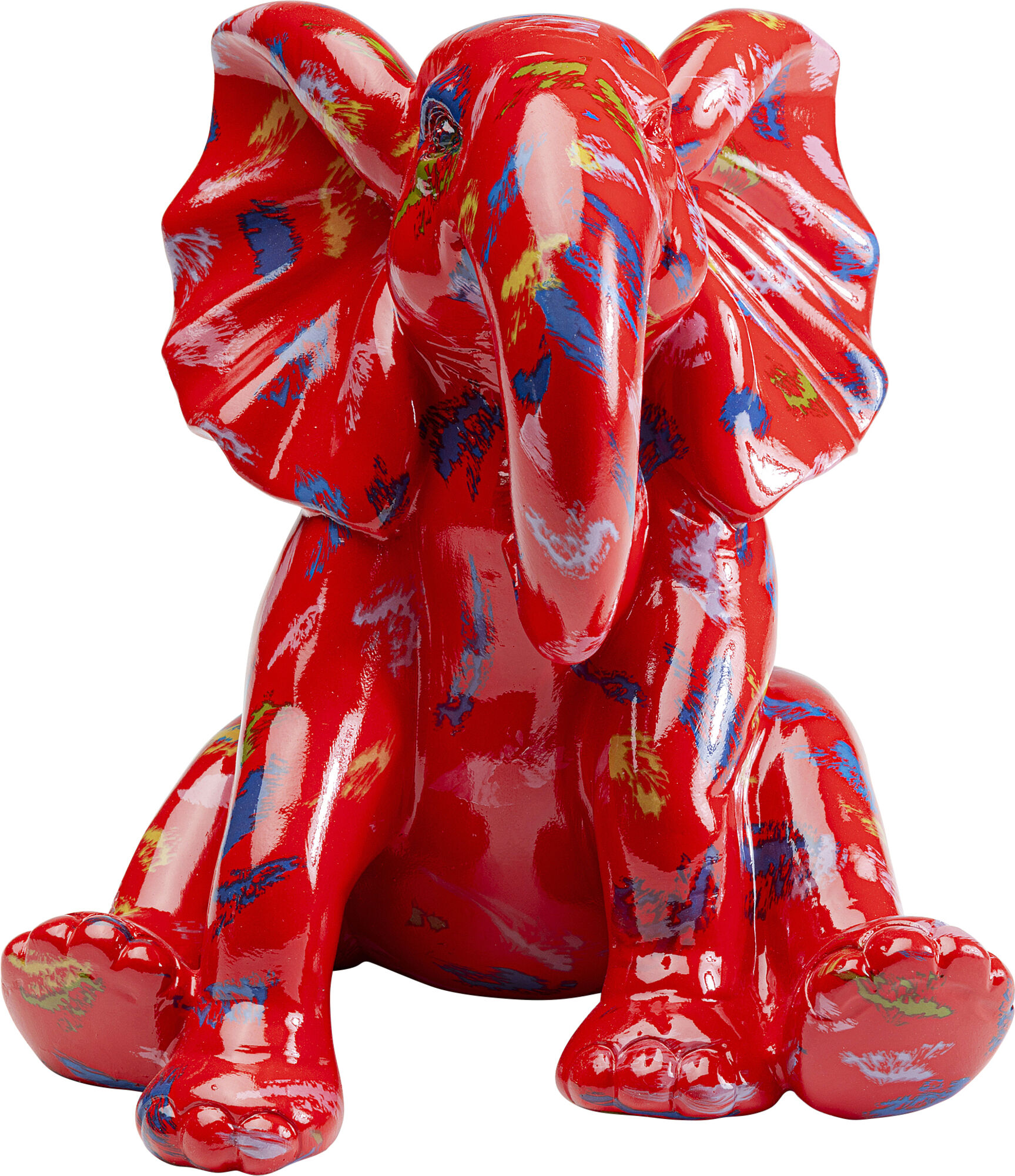 Figura Deco Elephant Dots Rojo 18cm – Imagen-1.
