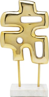 Objeto deco Abstracto Puzzle oro – Imagen-1.