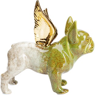 Angel Wings Dog - Enkelikoira koriste-esine, vihreä – kuva-1.