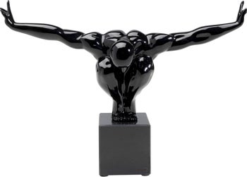 Skulptur Athlete Dekor svart 43 cm – bilde-1.