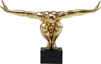 Figurka dekoracyjna atleta złota 100x31 cm – obraz-1