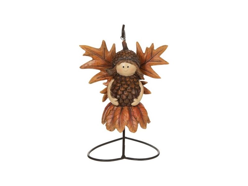 Figurka dekoracyjna Autumn Girl Pinecone 15x21 cm z ekspozycji – grafika-1.