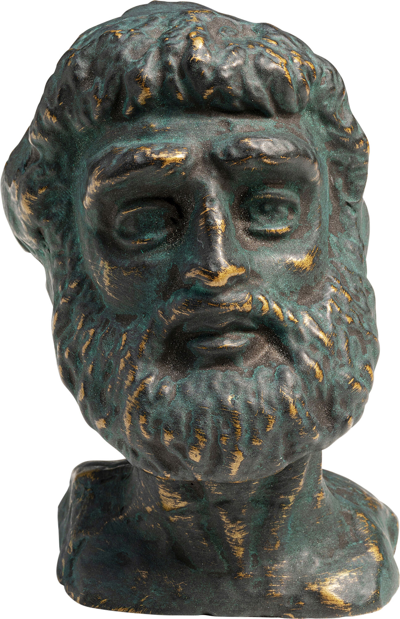 Oggetto decorativo / Statua "Bearded Man" Grey H11cm – immagine-1.