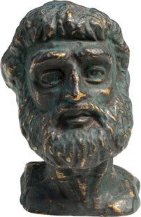 Oggetto decorativo / Statua "Bearded Man" Grey H11cm – immagine-1.