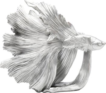 Betta fisk Deco Object, sølv – billede-1.