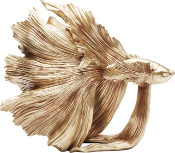 Figurka dekoracyjna złota ryba 34x14 cm – obraz-1