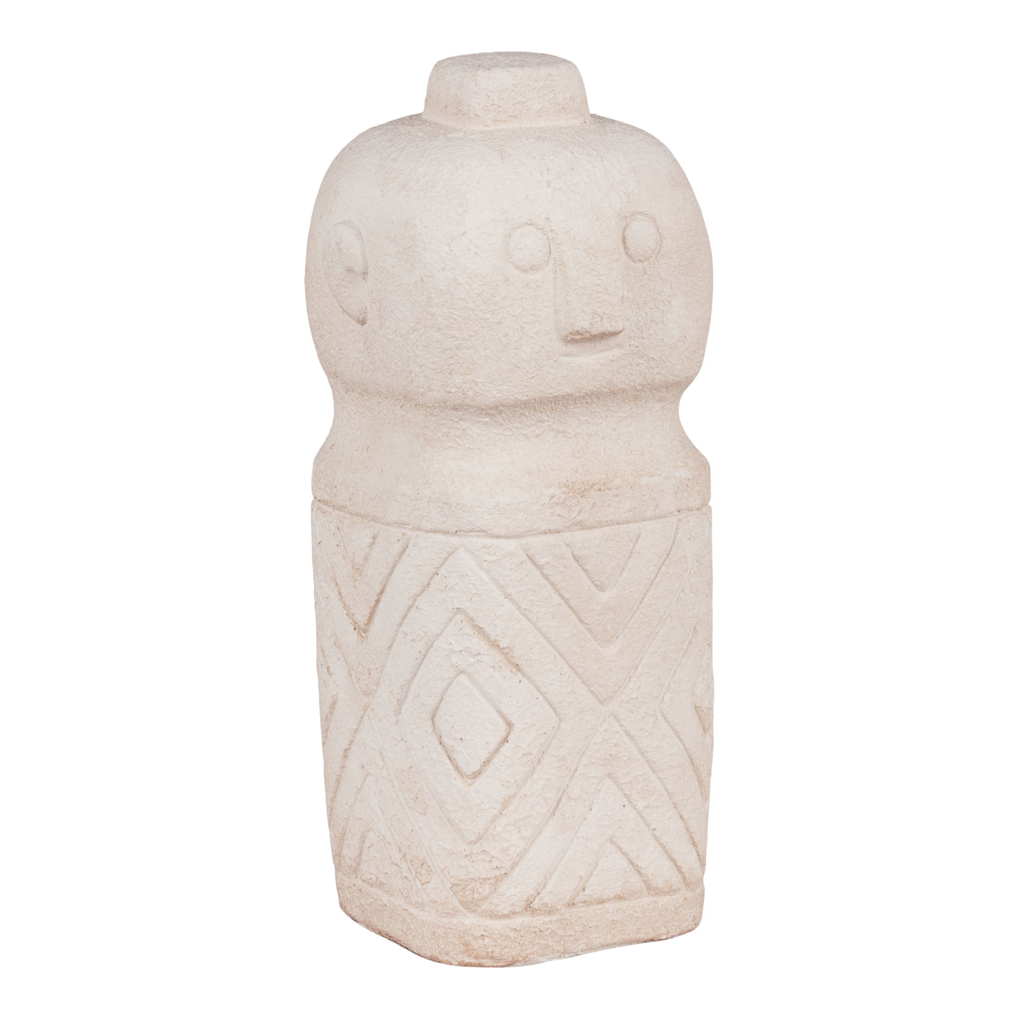 Figurka dekoracyjna beżowa 6,5x6,5x15 cm – grafika-1.