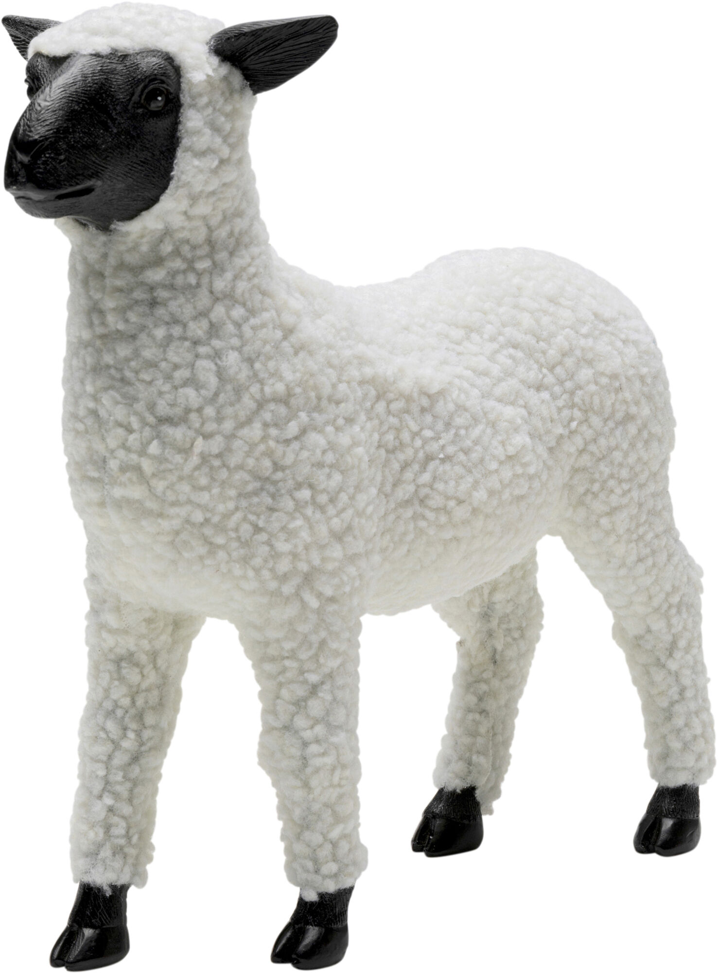 Figurka dekoracyjna biała owca 30x28 cm – obraz-1