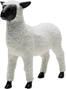 Figurka dekoracyjna biała owca 30x28 cm – obraz-1