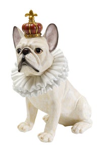 Figura deco King Dog blanco 33cm – Imagen-1.