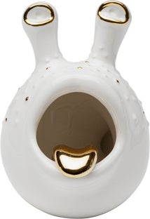 Figurka dekoracyjna biało-złota 22x19 cm – obraz-1