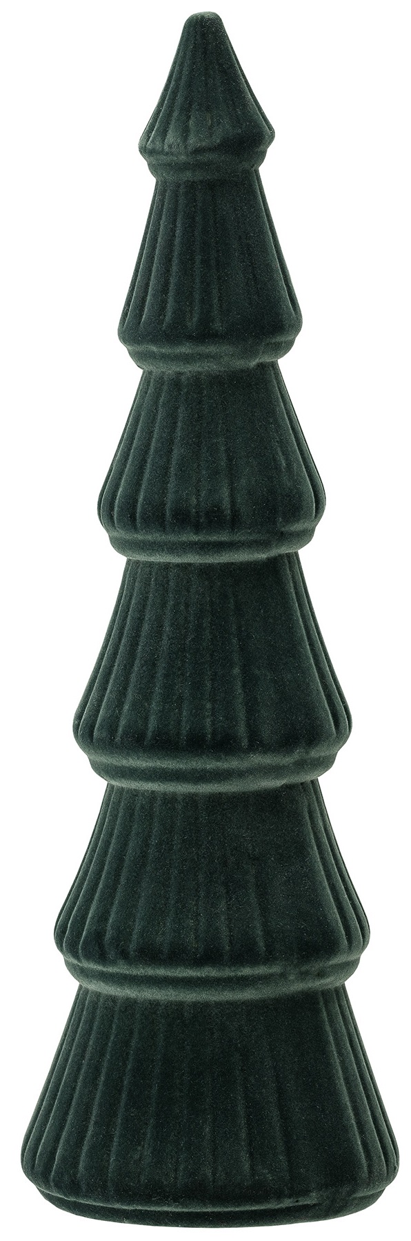 Figurka dekoracyjna zielona choinka Ø11x34 cm – obraz-1