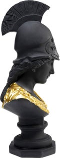 Dekoracja stojąca posąg czarno-złota 20x39 cm – obraz-1