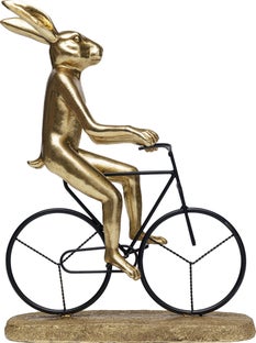Obiect decorativ Cyclist Rabbit 29 cm – imagine-1.