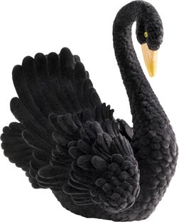 Dekorfigur Sort Svane 28cm – bilde-1.