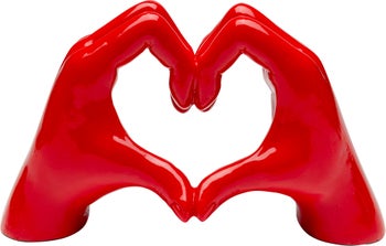 Skulptur Heart Hands - Röd, 12cm – bild-1.