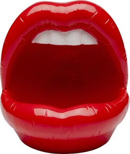 Figurka dekoracyjna czerwone usta 20x21 cm – obraz-1