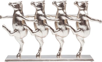 Figurka dekoracyjna Dancing Cows 40x23 cm różowe złoto – grafika-1.