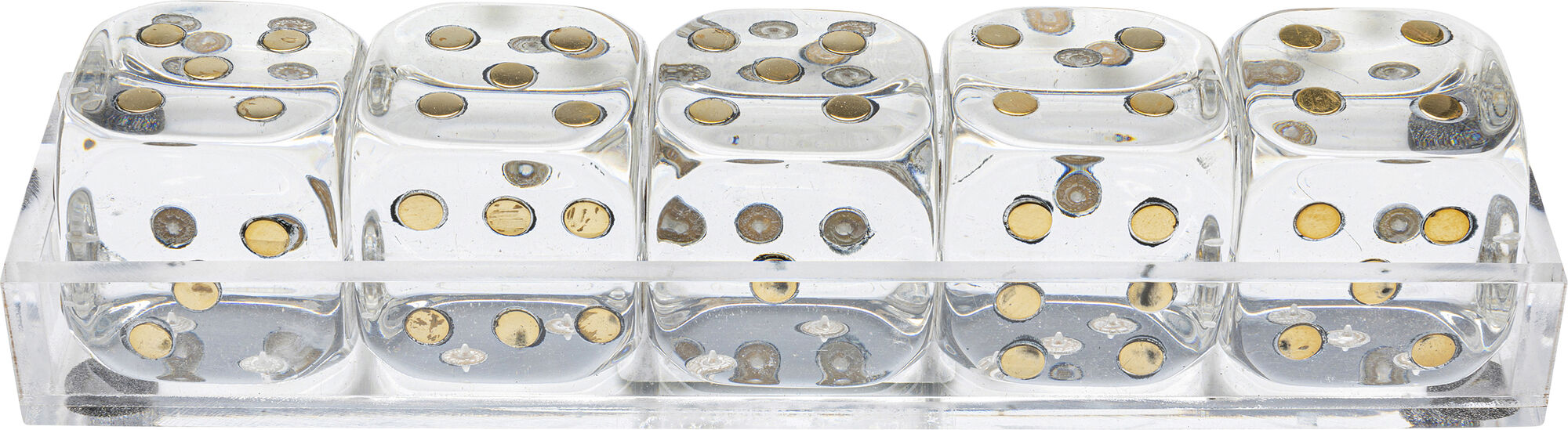 Деко обект Dice Transparent 17x4cm – изображение-1.
