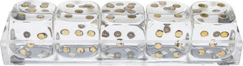 Деко обект Dice Transparent 17x4cm – изображение-1.