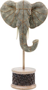 Dekor Elephant Head - Skulptur på Fot, 49 cm – bild-1.