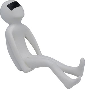 Figurka dekoracyjna biała 54x20 cm – obraz-1