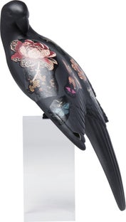Figurka dekoracyjna kolorowa papuga 20x19 cm – obraz-1