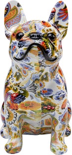 Figurka dekoracyjna kolorowa bulldog 13x22 cm – obraz-1