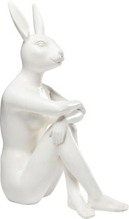 Figurina decorativa Gangster Rabbit Alb – imagine-1.