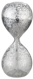 Figurka dekoracyjna szklana srebrna Ø5x13 cm Outlet – obraz-1