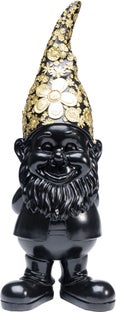 Figurka dekoracyjna czarna krasnal 20x23 cm – obraz-1