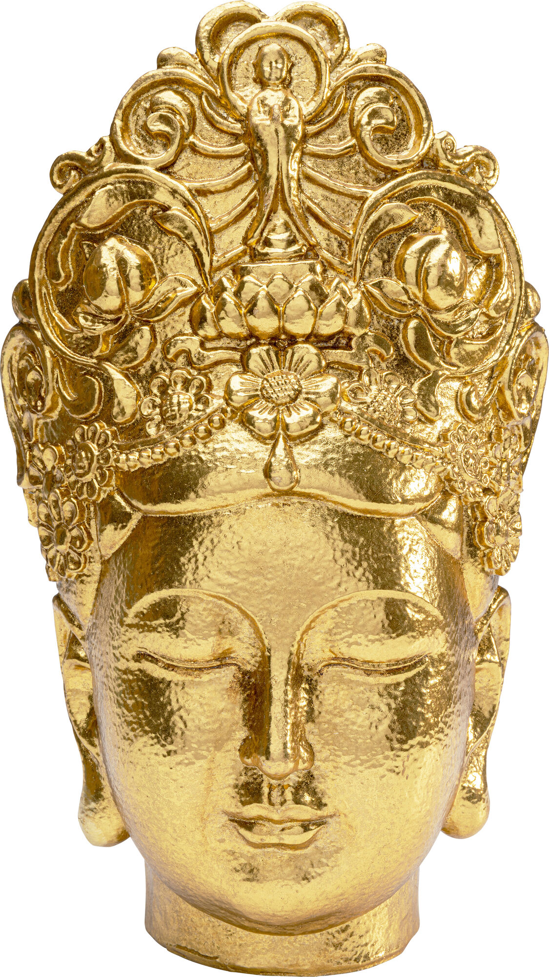 Figurka dekoracyjna złota głowa bogini 24x24 cm – obraz-1